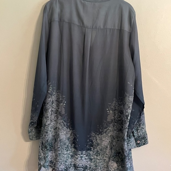 Soft Surroundings Top Women L Floral Pullover Tunic Boho Western Retro Classic - Picture 9 of 14